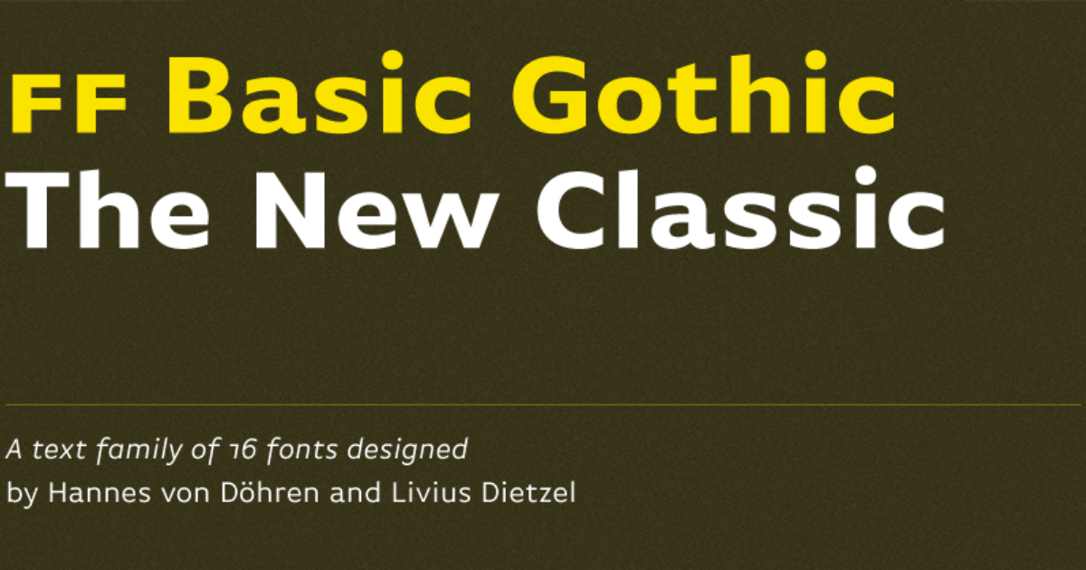 Ff Basic Gothic Hvd Fonts