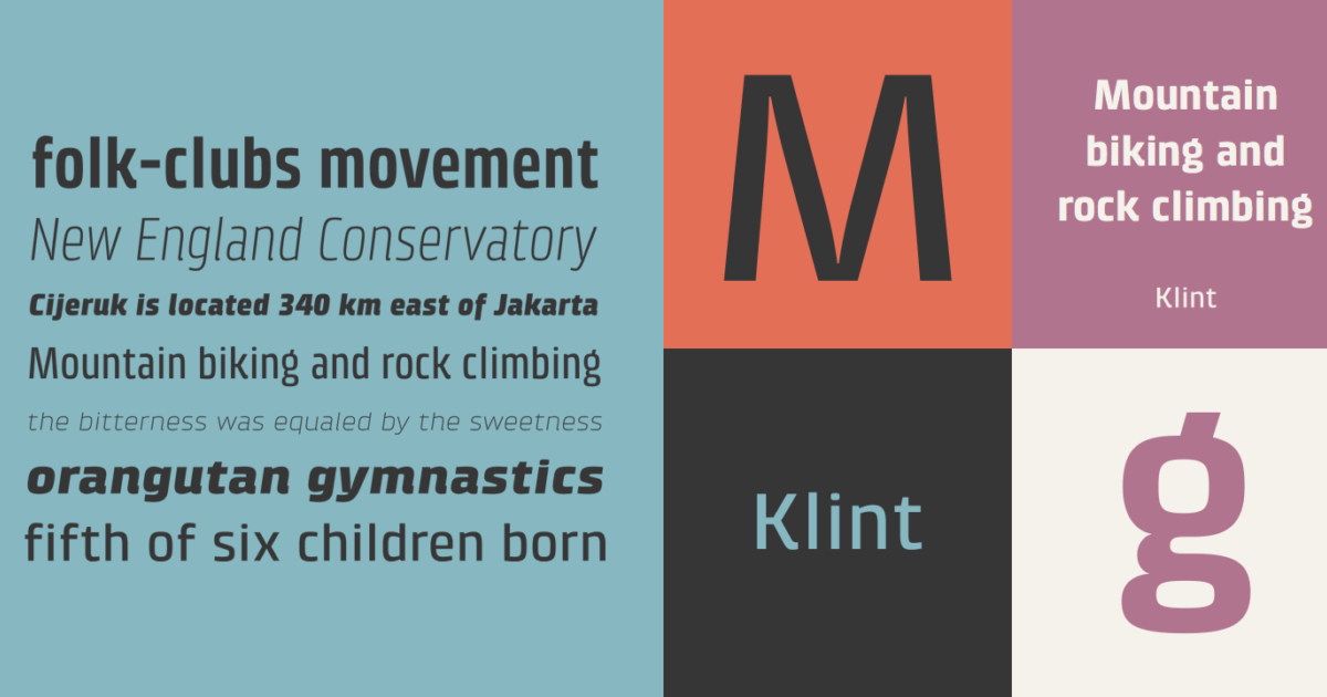 Klint Hvd Fonts